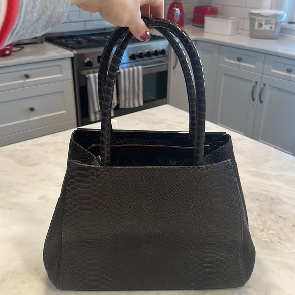 Crocodile imitation leather bag - Picture 3 of 3